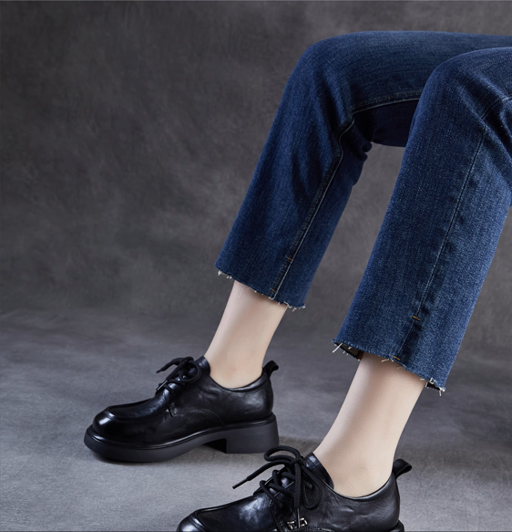 Best-Selling Genuine Leather Versatile Lace-Up Dress Shoes - 图片 3