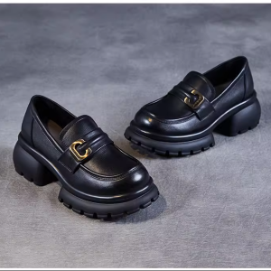 4zz Platform Genuine Leather Height-Increasing Shoes