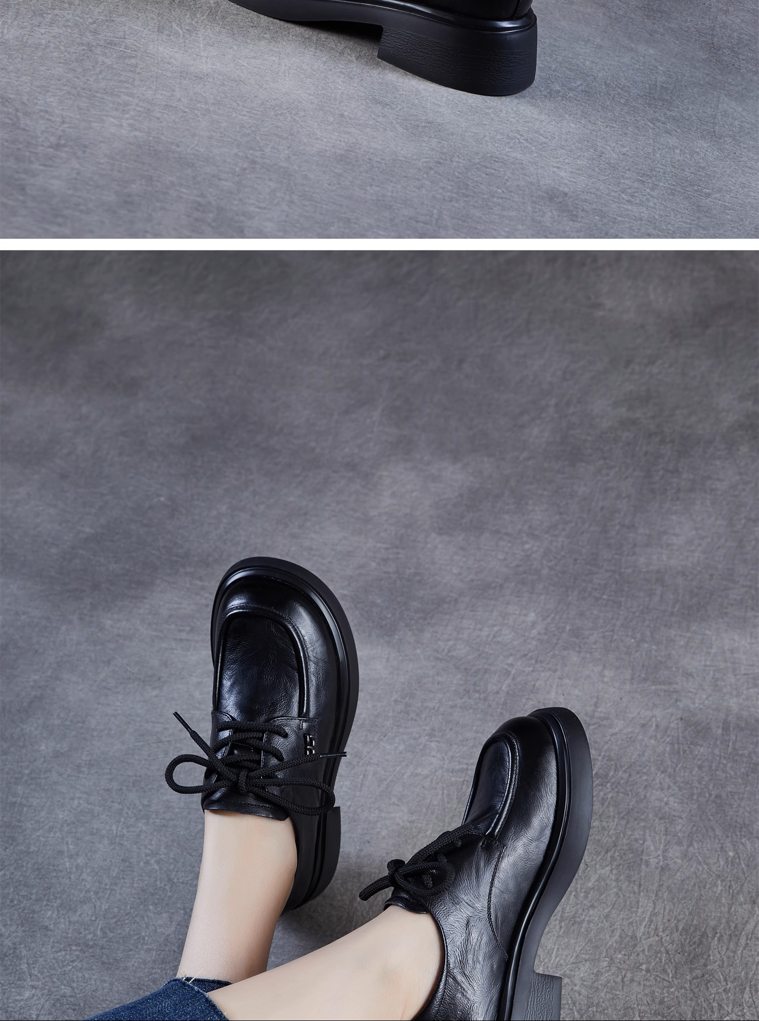 Best-Selling Genuine Leather Versatile Lace-Up Dress Shoes - 图片 5